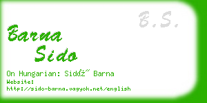 barna sido business card